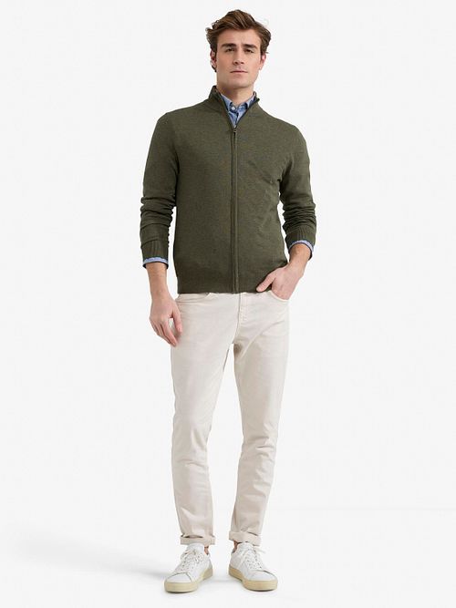 McGregor Vest Olijfgroen Model / Voorkant