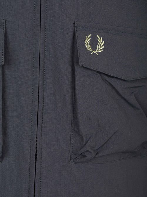 Fred Perry Overshirt Pocket Ribstop Navy