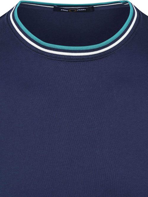 Camiseta Fred Perry Twin Tipped 86A modern fit de algodón azul marino Product / Detail