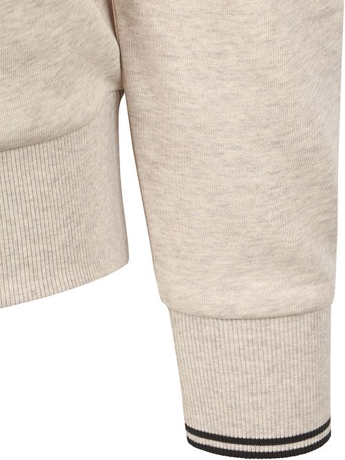 Fred Perry Half Zip Trui Melange Beige Product / Detail