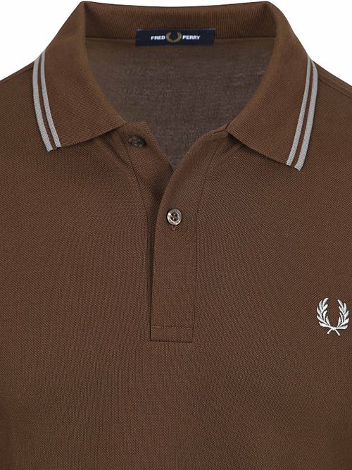 Fred Perry Langermet Polo Fargen Brun 49A Product / Detail
