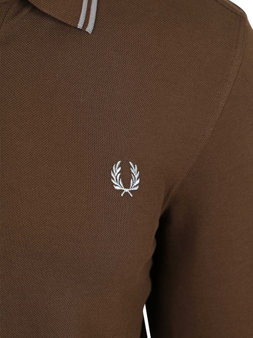 Fred Perry Langermet Polo Fargen Brun 49A Product / Detail