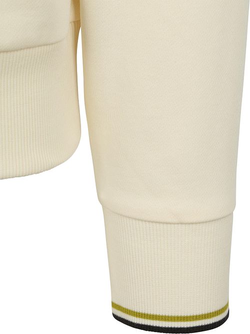 Fred Perry Half Zip Trøje I Elfenben 46A