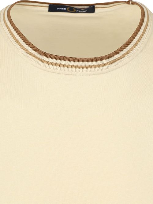 Fred Perry Twin Tipped T Shirt Beige Z53 Product / Detail