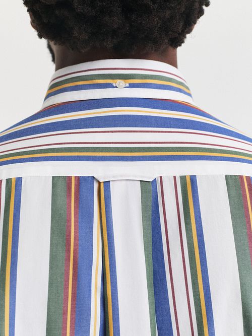 Gant Casual Overhemd Streep Multicolour Model / Detail