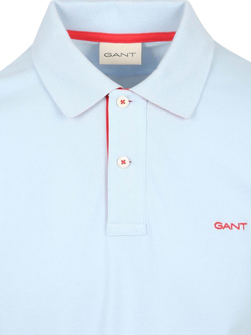 GANT Contrast Piqué Poloshirt Fresh Blå Product / Detail