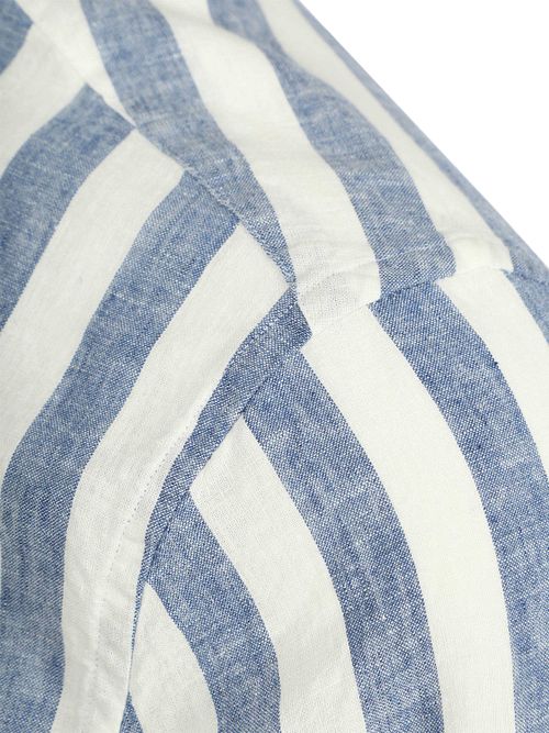 Gant Cotton Linen Hemd Stripe Blau