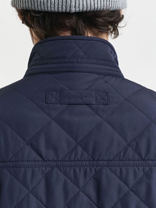 Gant Jacket Quilted Windcheater Navy Model / Detail
