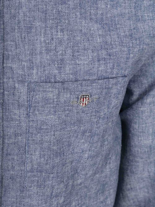 Gant Shirt Cotton Linen Blue Product / Detail