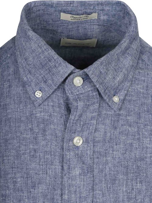 Gant Shirt Cotton Linen Blue Product