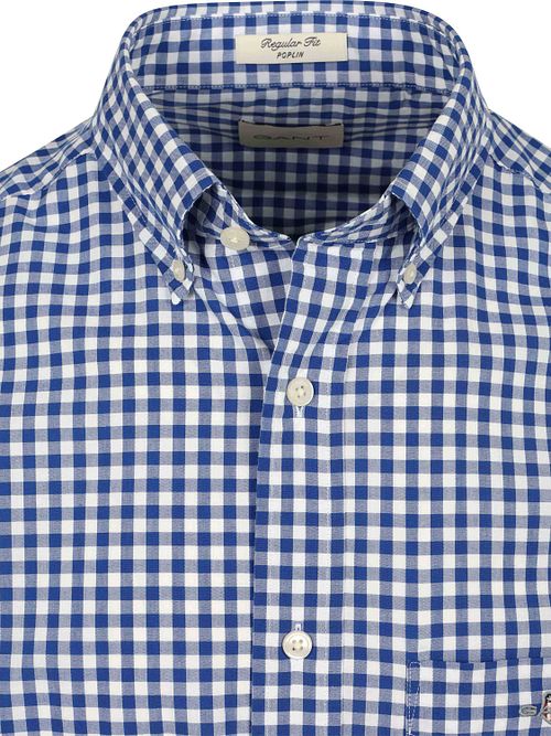 Gant Shirt Gingham Poplin College Blå Product / Detail