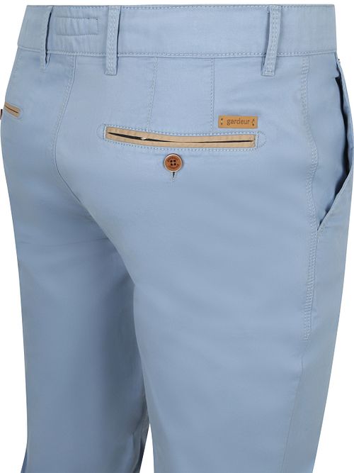 Gardeur Chino Benny 3 Light Blue Product / Achterkant