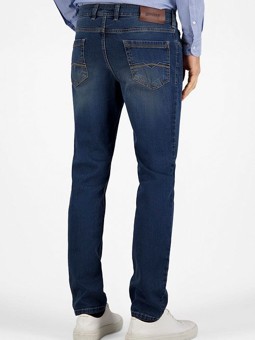 Gardeur Pantaloni Batu blu navy Model / Achterkant