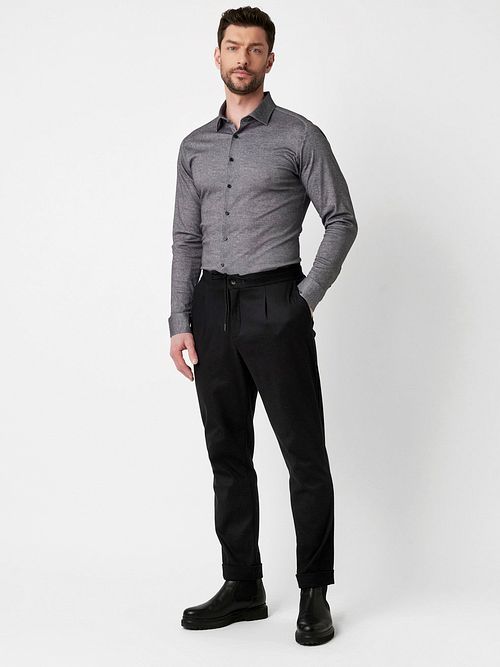 Desoto Skjorta Twill Optics Grå Model / Zijkant