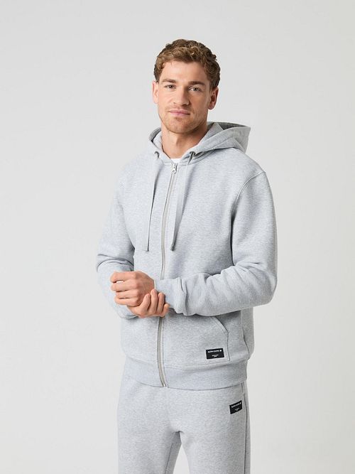 Björn Borg Centre Zip Hoodie Grå Model / Voorkant