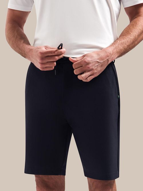 Szorty chino No Excess 4-Way Stretch Sedoc w kolorze granatowym Model / Voorkant