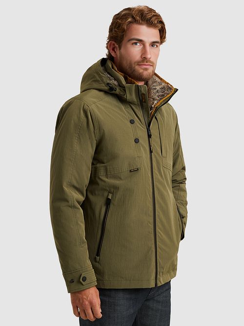 PME Legend Jacket Snowpack Icon 2.0 Olive Green Model / Zijkant
