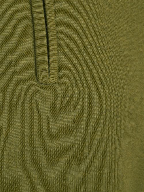 Steppin' Out Half Zip Pullover Merino Wool Green