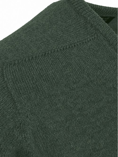 William Lockie V-Neck Lambswool Rosemary