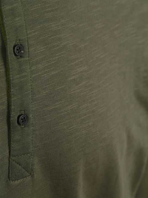 Scotch and Soda Longsleeve Henley T-Shirt Olive Product / Detail