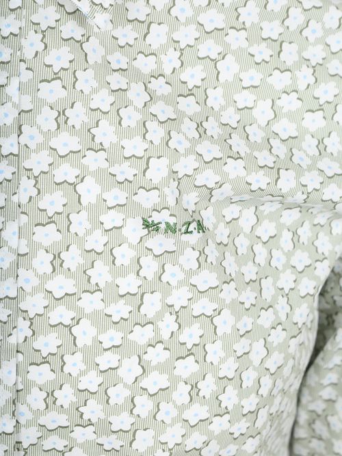 NZA Shirt Oban Poplin Flower Print Green
