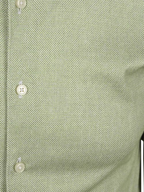 Desoto Short Sleeve Oxford Optics Shirt Lime Green