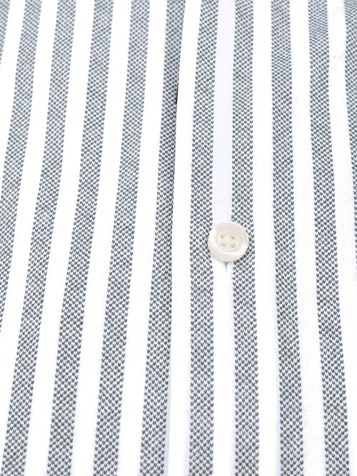 Olymp Japanese Knitted Shirt Stripe Green