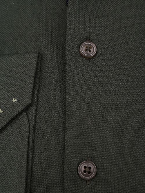 R2 Shirt Dobby Travel Dark green
