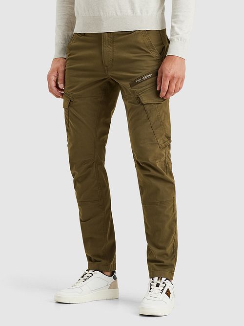PME Legend Nordrop Cargo Trousers Olive Green Model / Voorkant