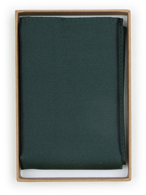 Suitable Silk Pocket Square Dark Green Verpakking