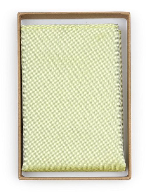 Suitable Silk Pocket Square Lime Green Verpakking
