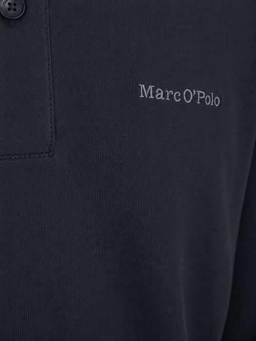 Marc O'Polo Longsleeve Heavy Poloshirt Peppercorn Grey