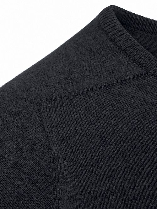 William Lockie Lambswool Charcoal Grey