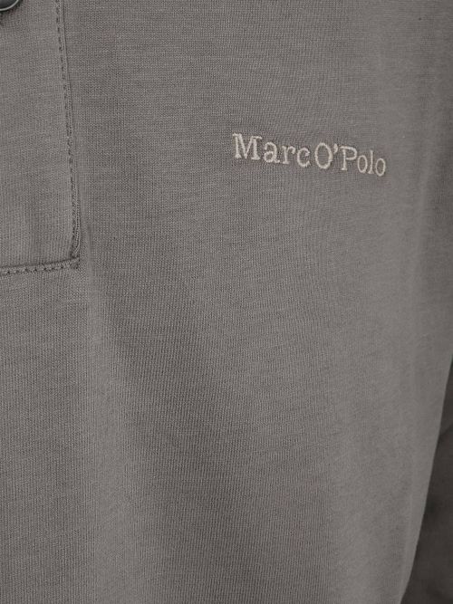 Marc O'Polo Longsleeve Heavy Polo Shirt Graphite Dust