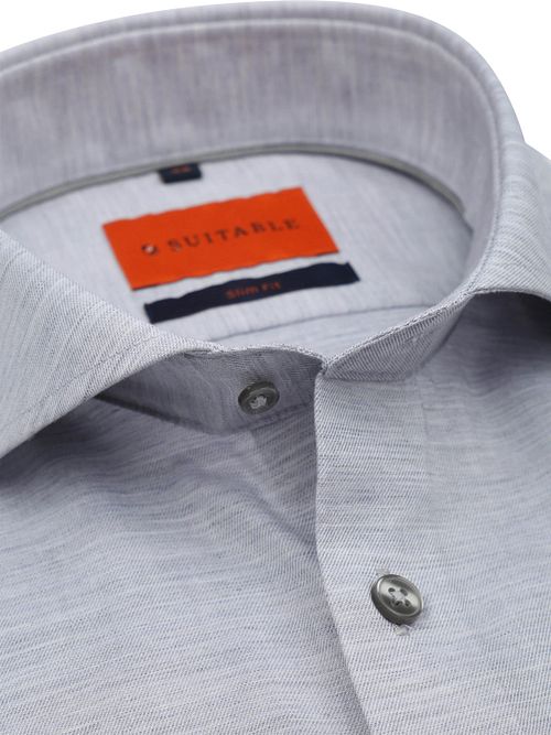 Suitable Melange Overhemd Grijs Product / Detail
