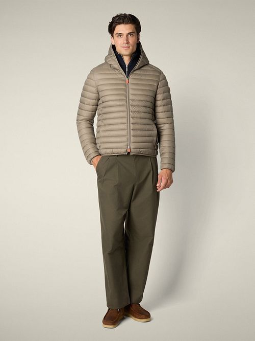 Chaqueta Donald en gris de Save The Duck Model / Voorkant