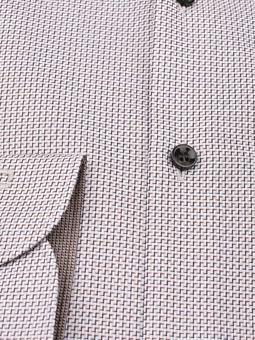 OLYMP Chemise Level 5 Loose Hooks Taupe