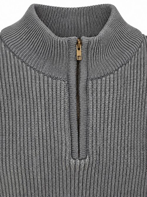 Jersey Suitable Bico de media cremallera gris Product / Detail