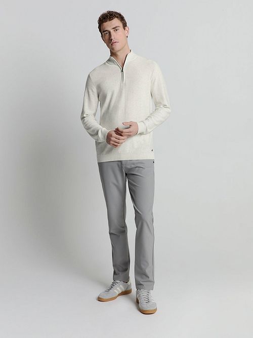 Jersey Half Zip No Excess en tono kit melange Model / Voorkant