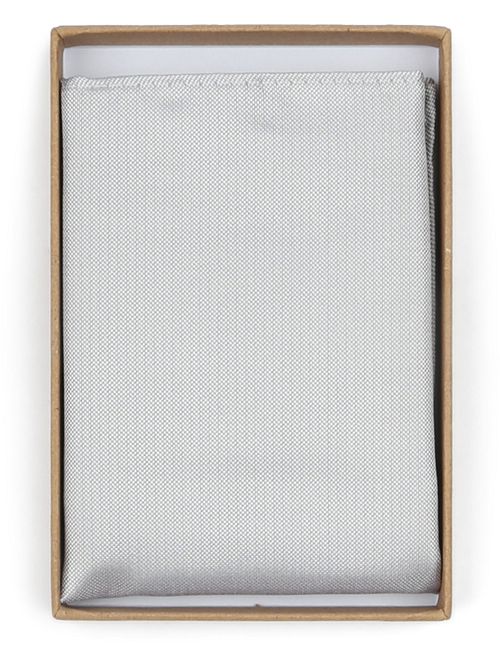 Suitable Pochette de Costume Soie Argent Verpakking