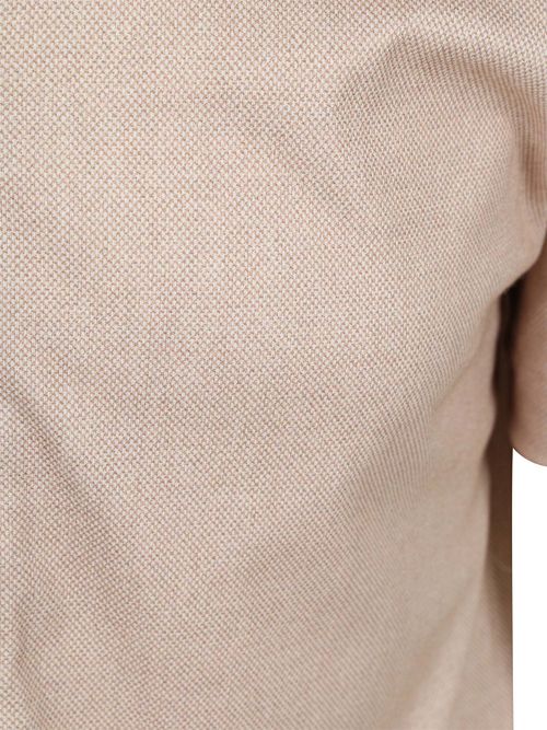 Desoto Short Sleeve Oxford Optics Overhemd Beige