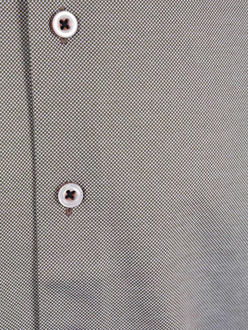 R2 Short Sleeve Overhemd Technical Knitted Dobby Groen