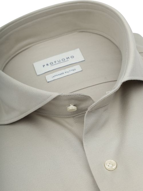 Profuomo Japanese Knitted Overhemd Light Green Product / Detail