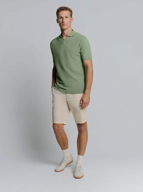 No Excess Poloshirt Grøn Model / Voorkant