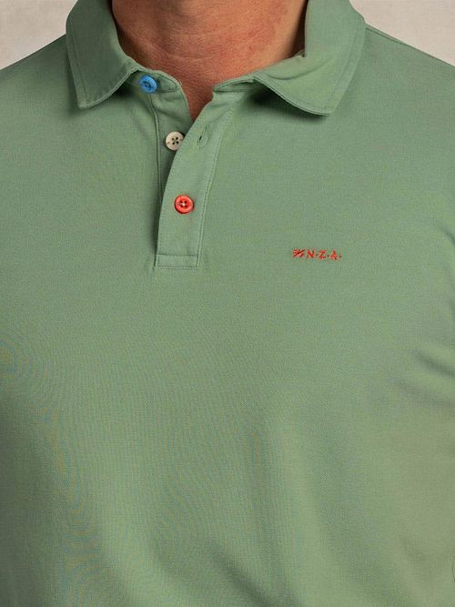 NZA Polo Hawera Mist Grøn Model / Detail