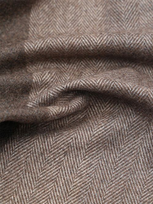 Suitable Sjaal Softfeel Herringbone Bruin