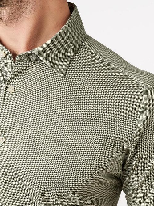 Desoto Kortærmet Oxford Optics Skjorte Lime Grøn Model / Detail