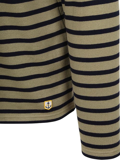 Armor-Lux Heavy Longsleeve T-Shirt Strepen Kaki Product / Detail