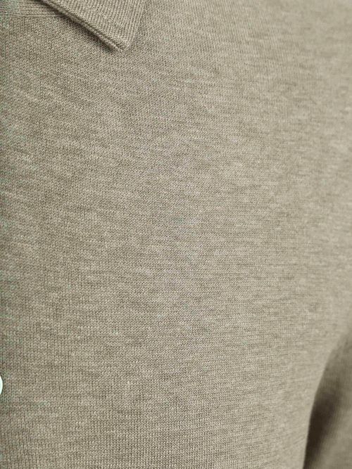 Profuomo Langærmet Poloshirt Luxury Basic Grøn