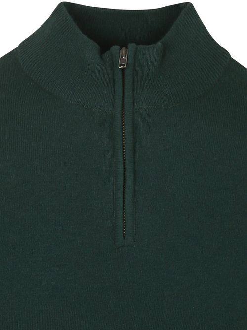 Steppin' Out Half Zip Trui Merinowol Caccia Groen Product / Detail